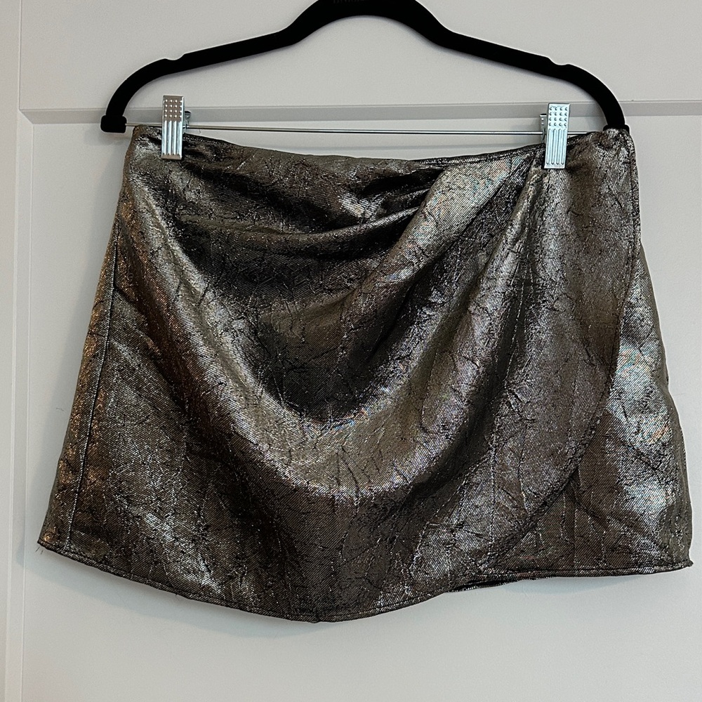 Zara Metallic Skirt